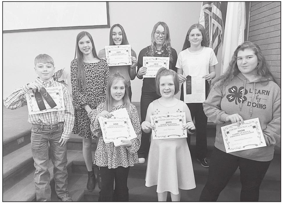 Music back row, L to R: Gage Sandoz, Kate Cox, Ariana Blume, Gracey Taylor, Jocelyn Jordan. Front Row L to R: Harley Thorpe, Brooke Brashears, Jenalee Garwood.